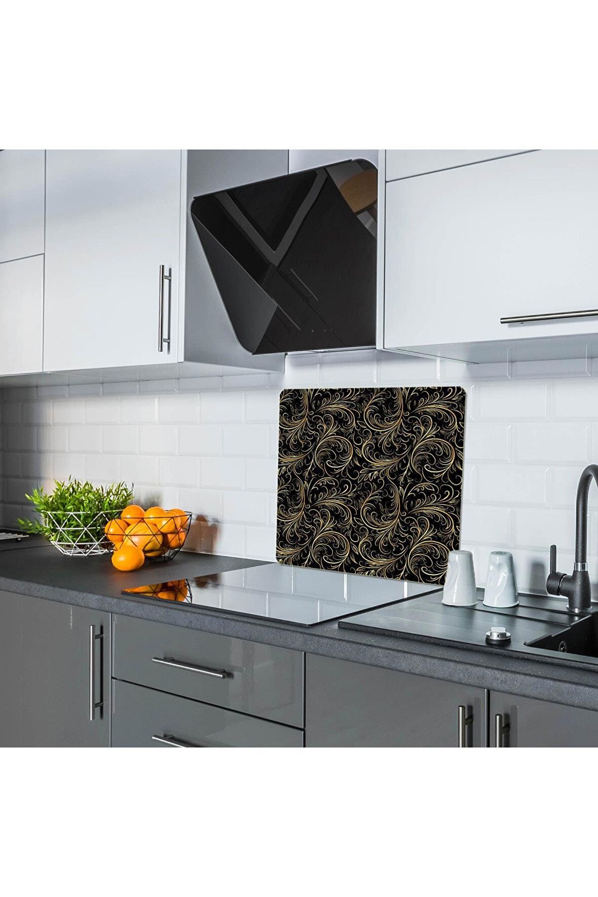 Saban Buğlem Cam Ocak Arkası Koruyucu Ve Kesme Tablası 50x56 cm